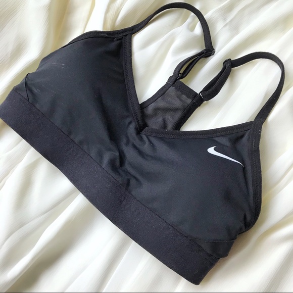 Nike Dri-Fit Black Sports Bra* - Picture 2 of 7